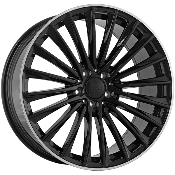 ART Replica REPLICA 339 Gloss Black - Machined Lip 20x9.5 +45 5x112mm 66.6mm - Wheelwiz