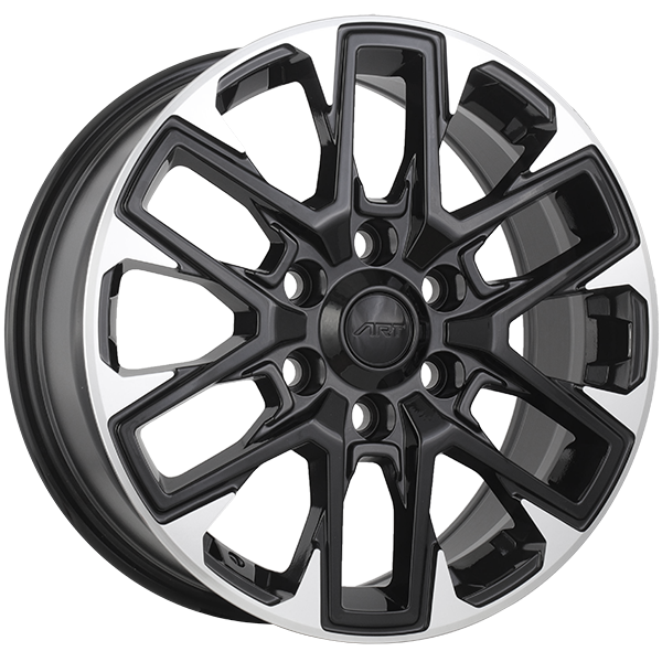 ART Replica REPLICA 409 Gloss Black - Machined Face 18x7.5 +40 6x120mm 67.1mm - Wheelwiz