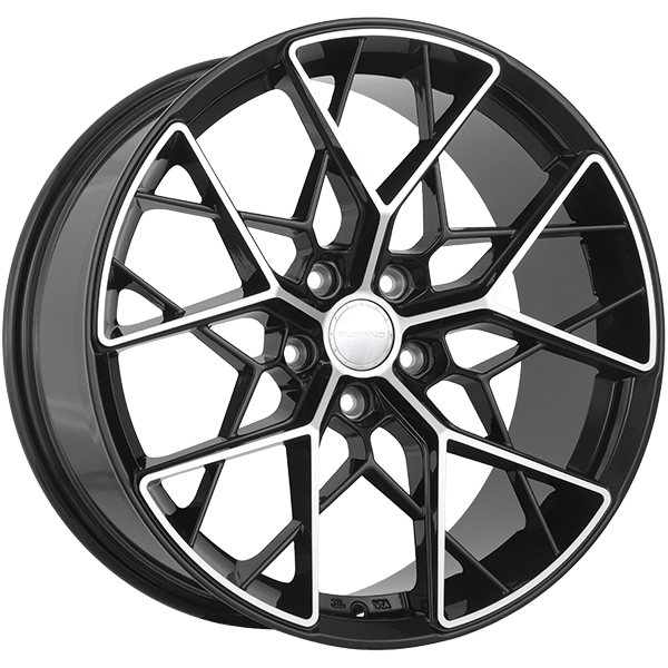 Ruffino CORSA Gloss Black - Machined Face 19x8.5 +35 5x114.3mm 67.1mm - Wheelwiz