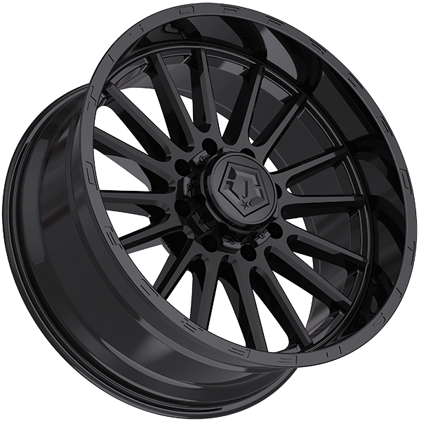 TIS Wheels 567 Gloss Black 22x12 -44 8x180mm 124.3mm - Wheelwiz