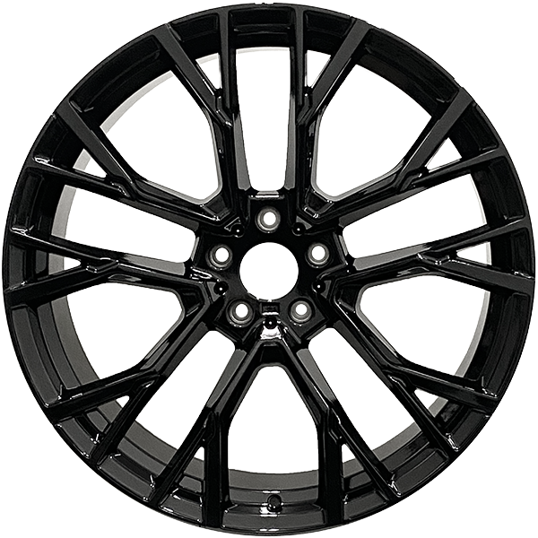RAC Replica B28 Gloss Black 20x10.5 +40 5x112mm 66.6mm - Wheelwiz