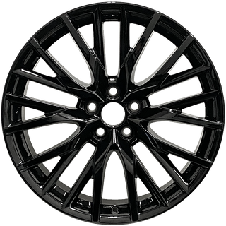 RAC Replica LX2 Gloss Black 20x8 +30 5x114.3mm 60.1mm