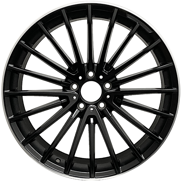 RAC Replica M19 Matt Black - Machined Lip 20x8.5 +32 5x112mm 66.6mm - Wheelwiz