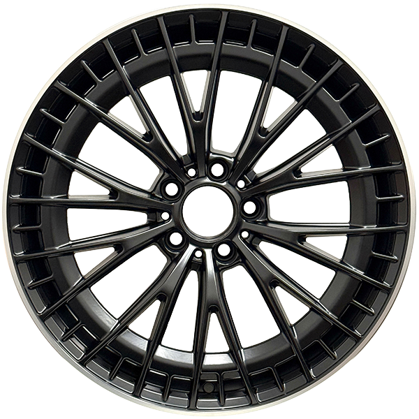 RAC Replica M31 Matt Black - Machined Lip 19x8.5 +35 5x112mm 66.6mm - Wheelwiz