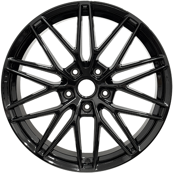 RAC Replica P12 Gloss Black 22x11.5 +58 5x130mm 71.6mm - Wheelwiz