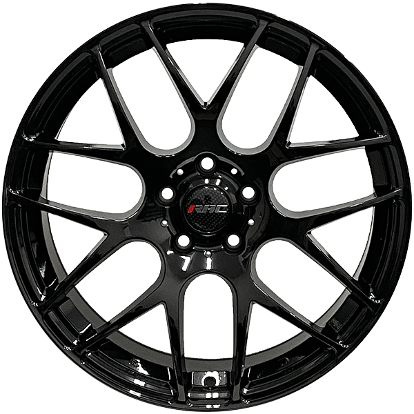 RAC Replica R01 Gloss Black 17x7.5 +42 5x112mm 57.1mm - Wheelwiz