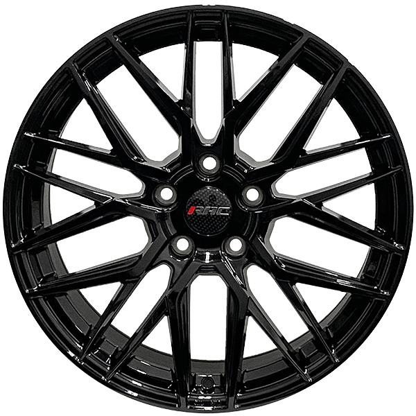 RAC Replica R07 Gloss Black 18x8 +25 5x112mm 66.6mm - Wheelwiz