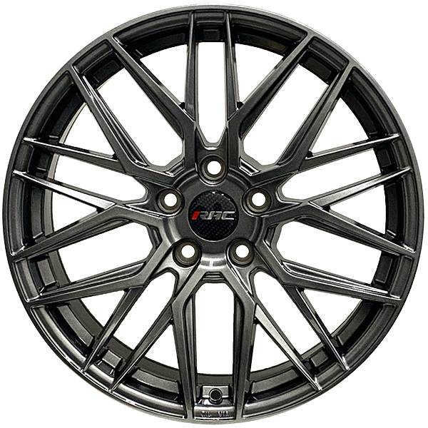 RAC Replica R07 Titanium 20x9 +25 5x112mm 66.6mm - Wheelwiz