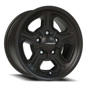 Vision Wheel 147 Satin Black 15x7 +6 5x120.65mm 83mm - Wheelwiz
