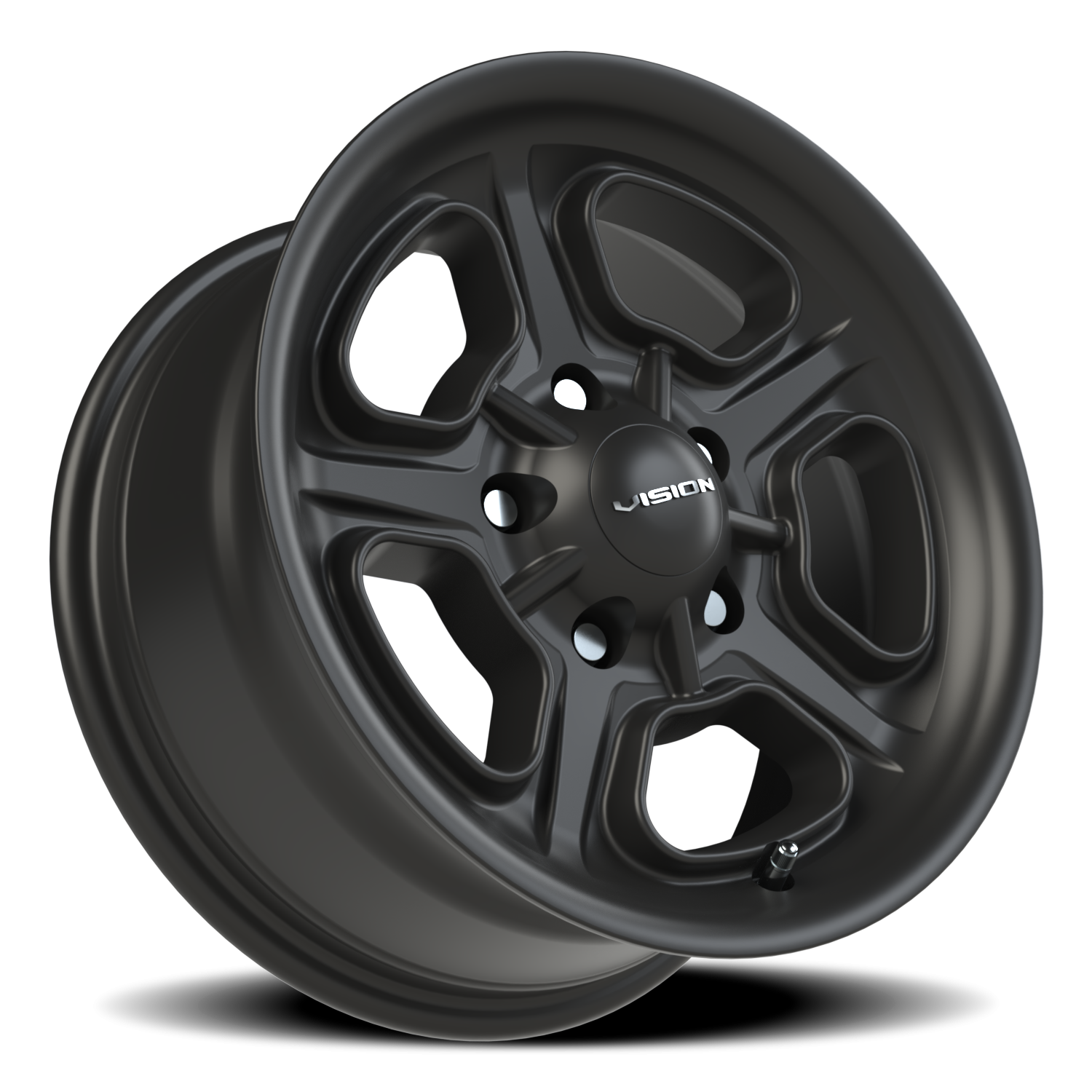 Vision Wheel 147 Satin Black 15x7 +6 5x120.65mm 83mm - Wheelwiz