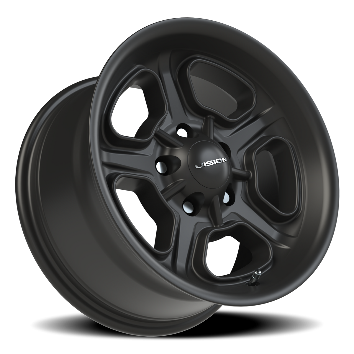 Vision Wheel 147 Satin Black 15x8 0 5x127mm 83mm - Wheelwiz
