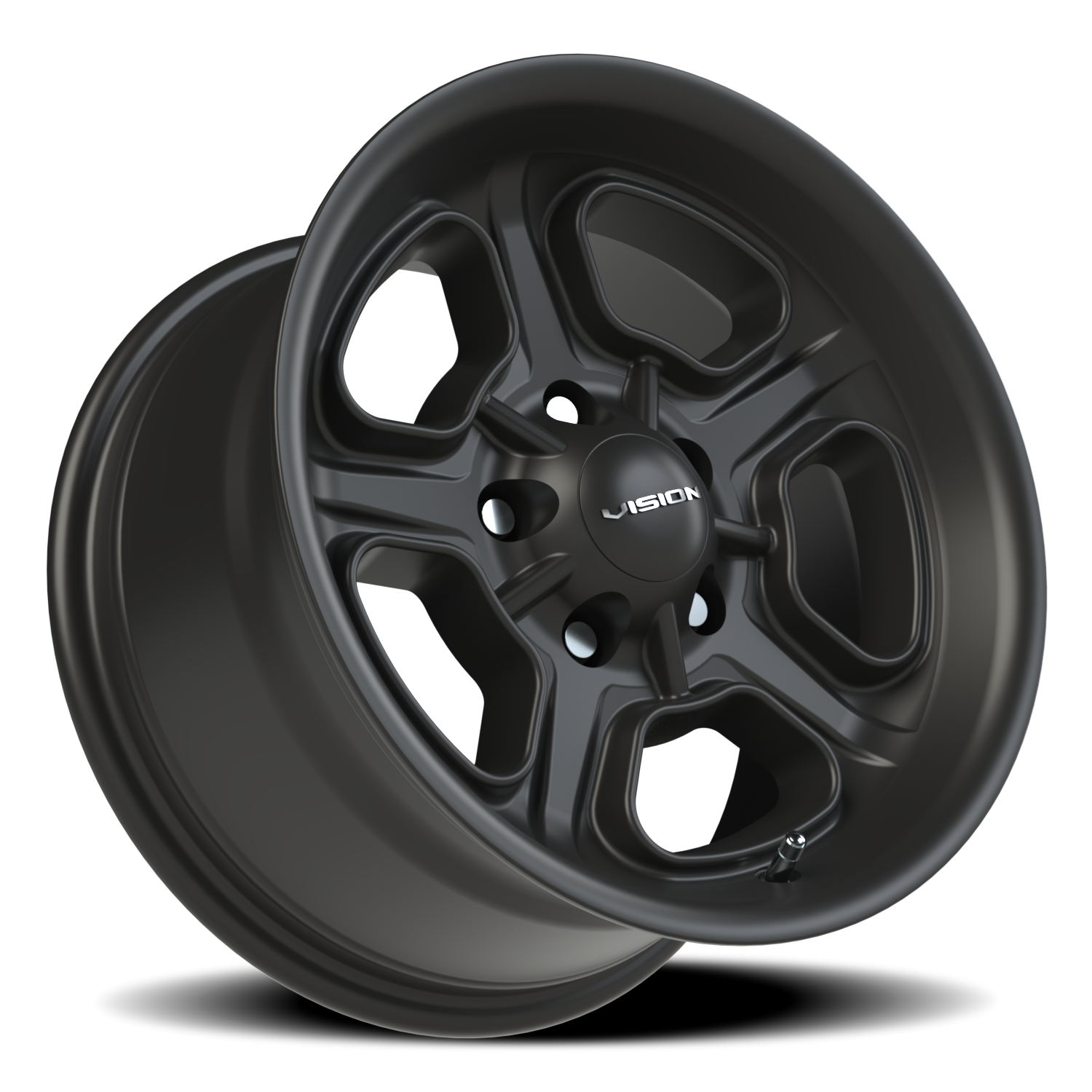 Vision Wheel 147 Satin Black 15x8 0 5x127mm 83mm - Wheelwiz