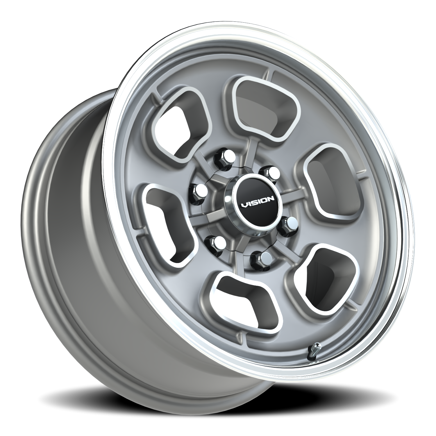 Vision Wheel 148 Satin Grey Machined Face/Lip 17x8 0 6x139.7mm 78.1mm - Wheelwiz