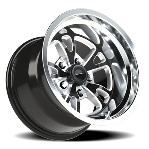 Vision Wheel 149 Gloss Black Milled Spoke Polished Lip 15x10 -25 5x120.65mm 83.1mm - Wheelwiz