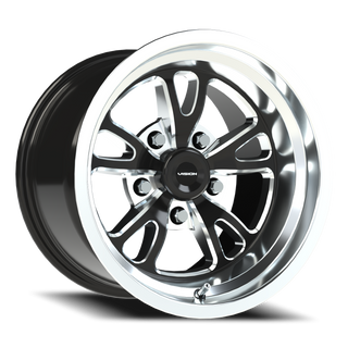 Vision Wheel 149 Gloss Black Milled Spoke Polished Lip 15x10 0 5x114.3mm 83.1mm