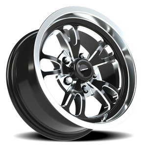 Vision Wheel 149 Gloss Black Milled Spoke Polished Lip 15x7 0 5x120.65mm 83.1mm - Wheelwiz