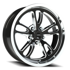 Vision Wheel 149 Gloss Black Milled Spoke Polished Lip 17x7 0 5x120.65mm 83.1mm - Wheelwiz