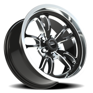 Vision Wheel 149 Gloss Black Milled Spoke Polished Lip 17x8 0 5x120.65mm 83.1mm - Wheelwiz