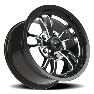 Vision Wheel 149 Gloss Black Milled Spoke 15x8 +27 5x120.65mm 83.1mm - Wheelwiz