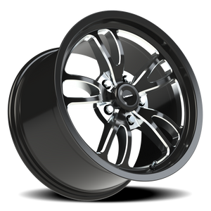 Vision Wheel 149 Gloss Black Milled Spoke 17x10 +51 5x120.65mm 83.1mm - Wheelwiz
