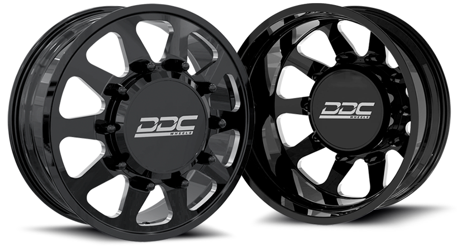 DDC The Ten Forged 20x8.25 8x165 Black/Mill 94-18 Dodge Ram 3500 92-10 Silverado/Sierra 3500 87-97 Ford F-350 DDC Wheels