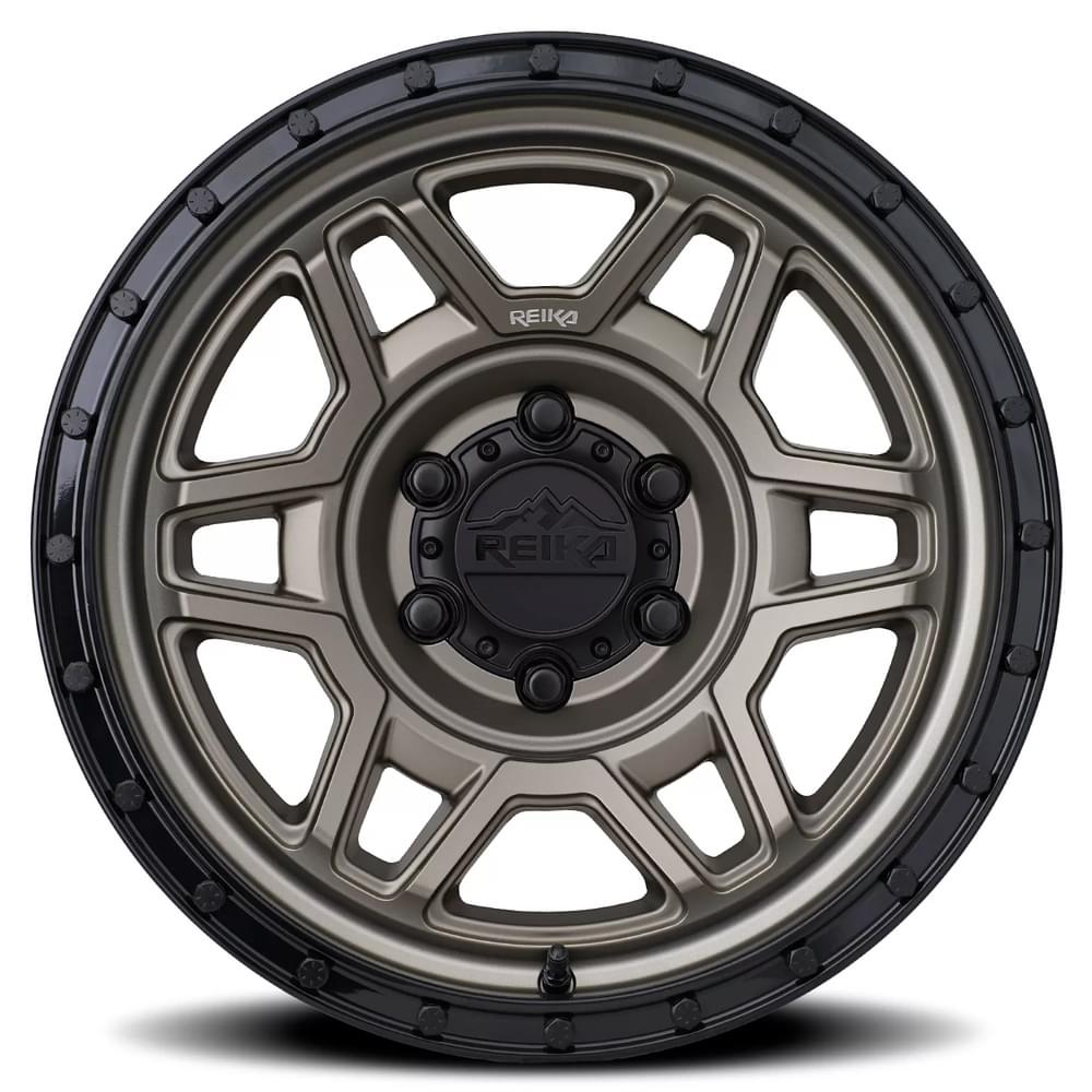 Reika R40 Satin Bronze/ Satin Black Ring 17x8.5 0 6x135mm 87.1mm