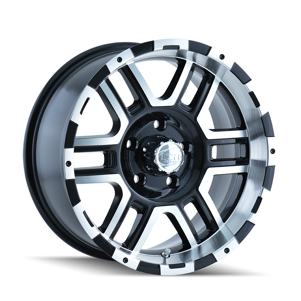 ION 179 Satin black machined 17x8 +10 8x165.1mm 130.8mm - WheelWiz
