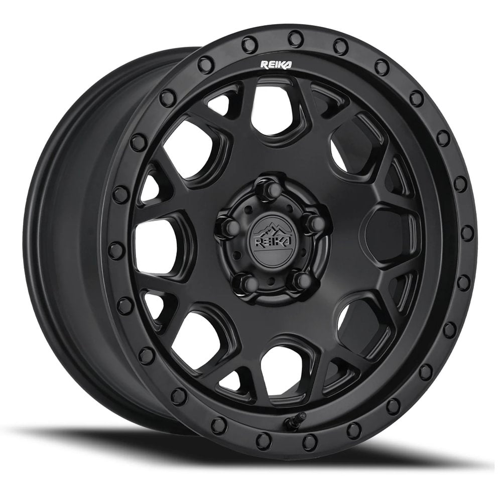 Reika R45 Satin Black 17x8 +20 5x108mm 63.4mm