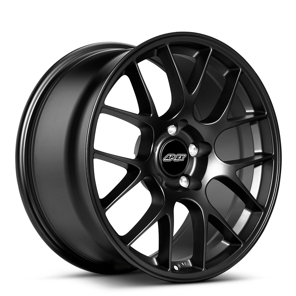 APEX EC-7 19x11 +78 5x120.65 Custom SATIN BLACK - WheelWiz