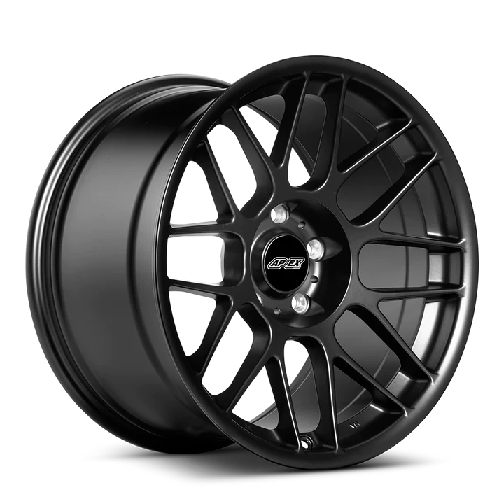 APEX ARC-8 17x9 +30 5x120 72.56 SATIN BLACK - WheelWiz