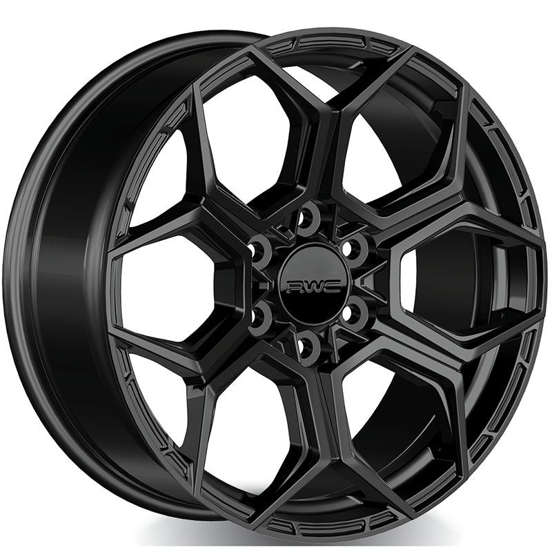 RWC 180 Satin Black 17x8 +38 6x130mm 84.1mm - Wheelwiz