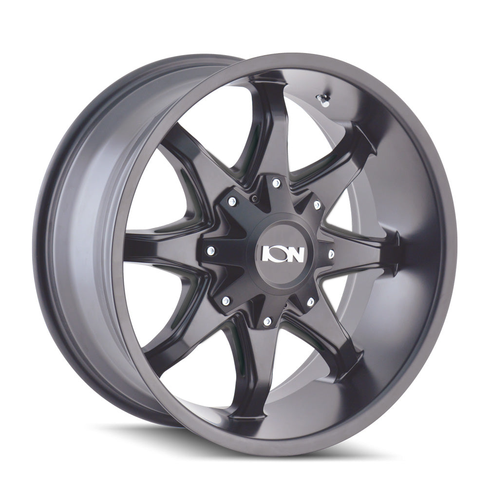 ION 181 Satin black milled 20x9 +18 5x139.7|5x150mm 110mm - WheelWiz