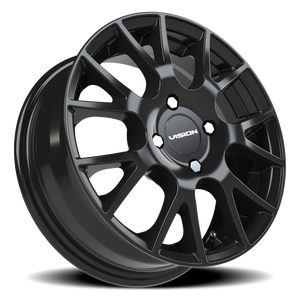 Vision Wheel 18 Gloss Black 14x5.5 +38 4x100mm 73.1mm - Wheelwiz