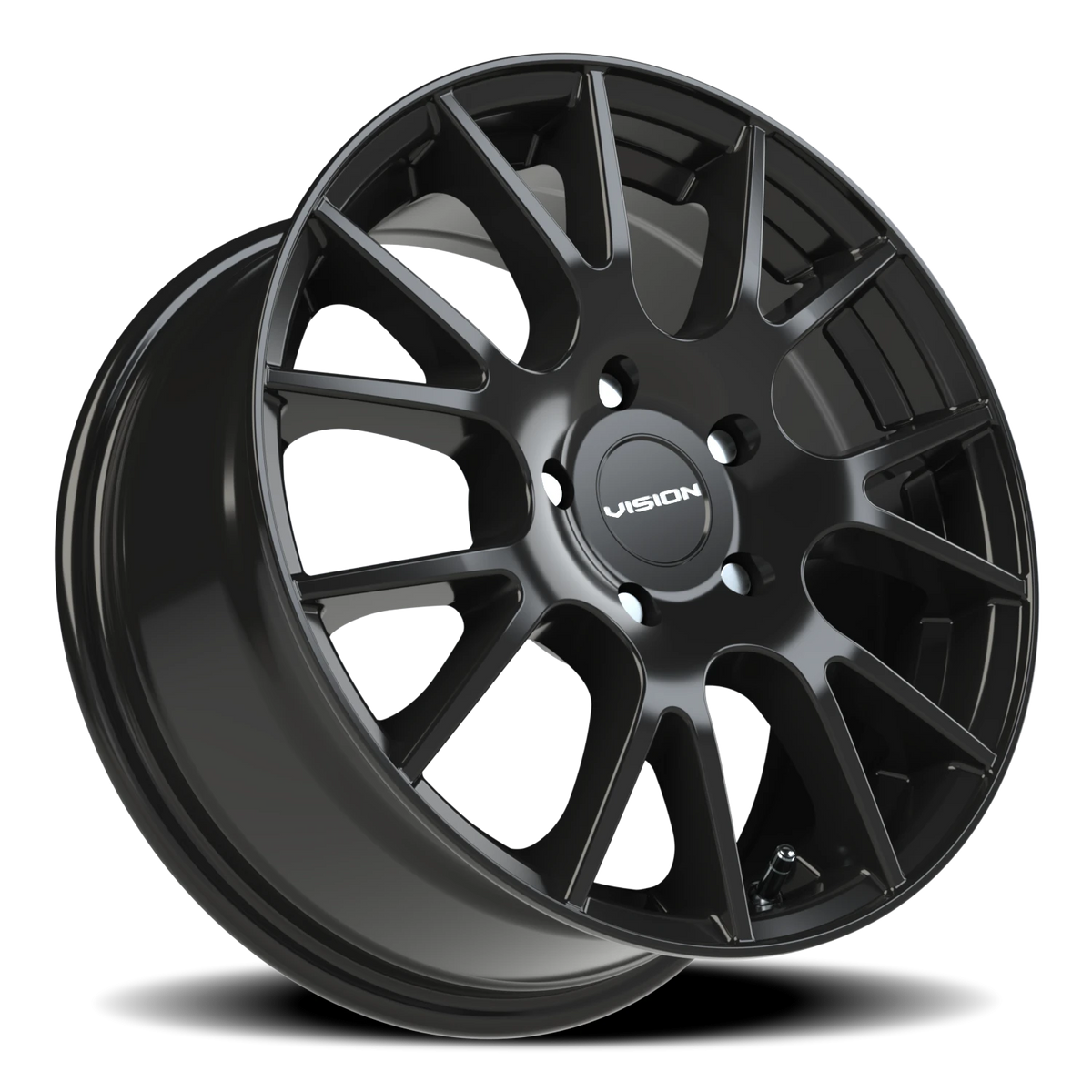 Vision Wheel 18 Gloss Black 15x6.5 +38 5x114.3mm 73.1mm - Wheelwiz