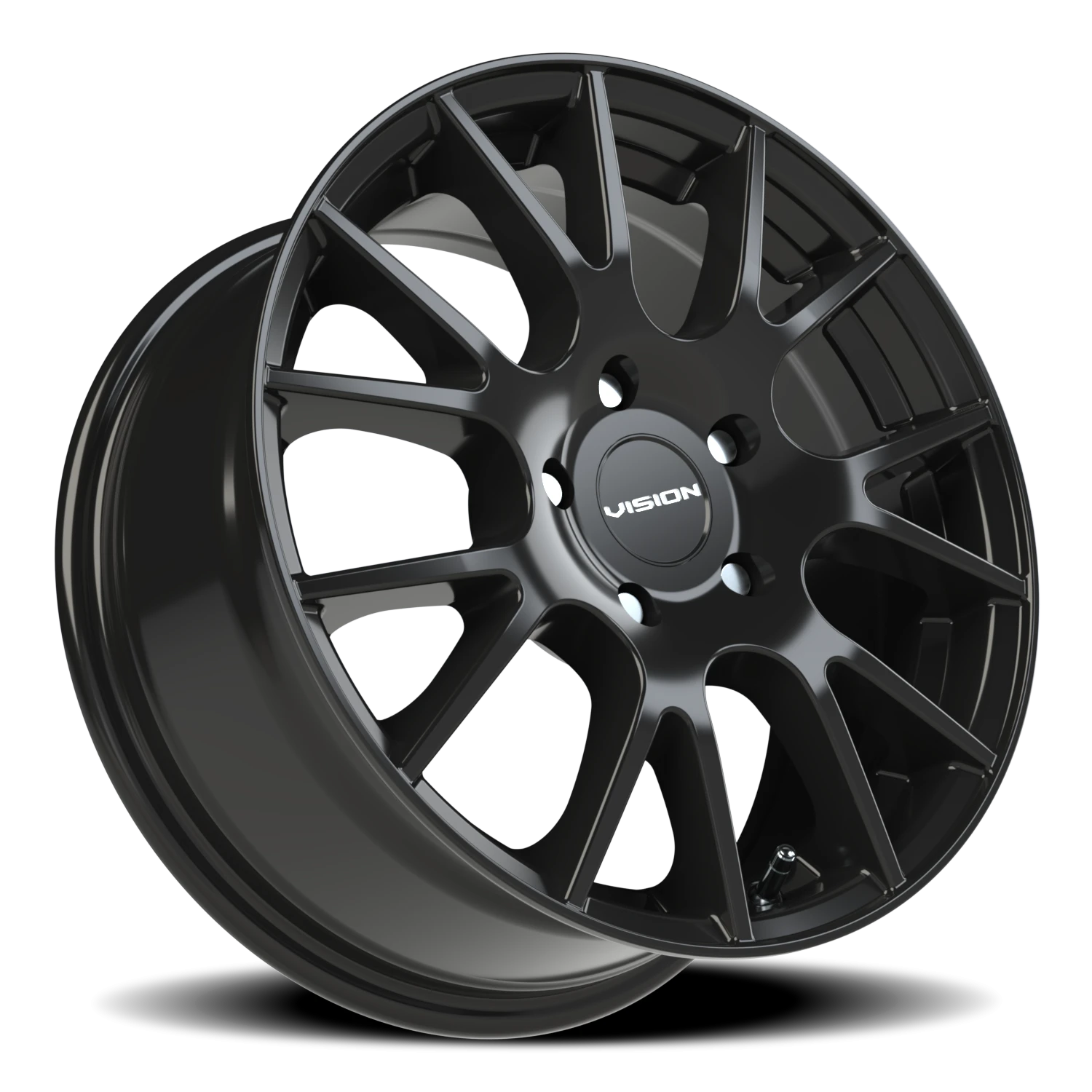 Vision Wheel 18 Gloss Black 15x6.5 +38 5x114.3mm 73.1mm - Wheelwiz