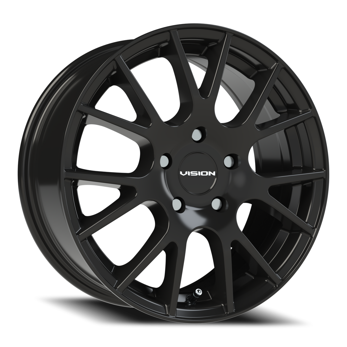 Vision Wheel 18 Gloss Black 16x7 +38 5x114.3mm 73.1mm - Wheelwiz