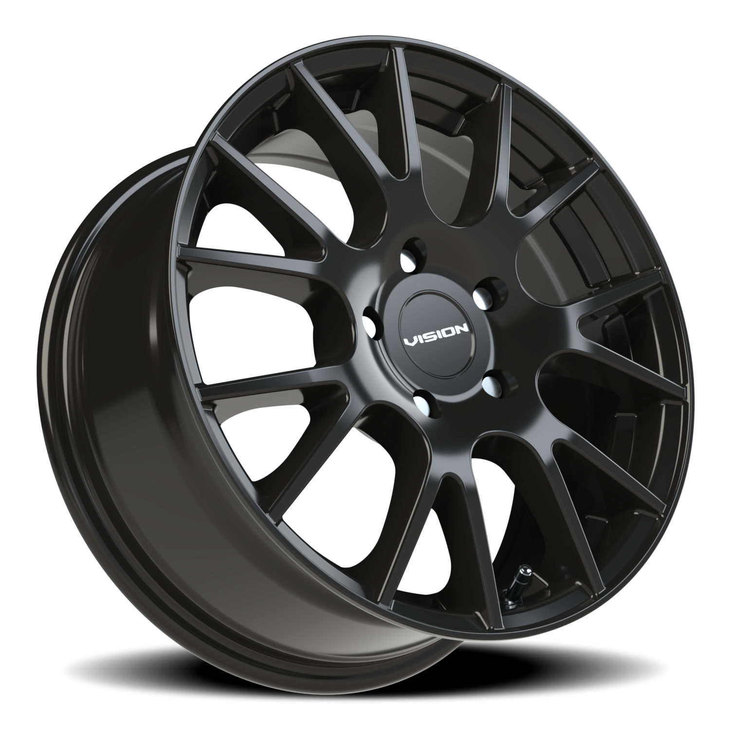 Vision Wheel 18 Gloss Black 16x7 +38 5x114.3mm 73.1mm - Wheelwiz