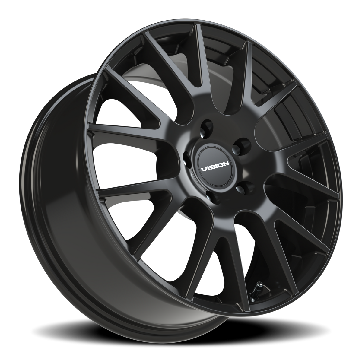 Vision Wheel 18 Gloss Black 17x7.5 +40 5x114.3mm 73.1mm - Wheelwiz