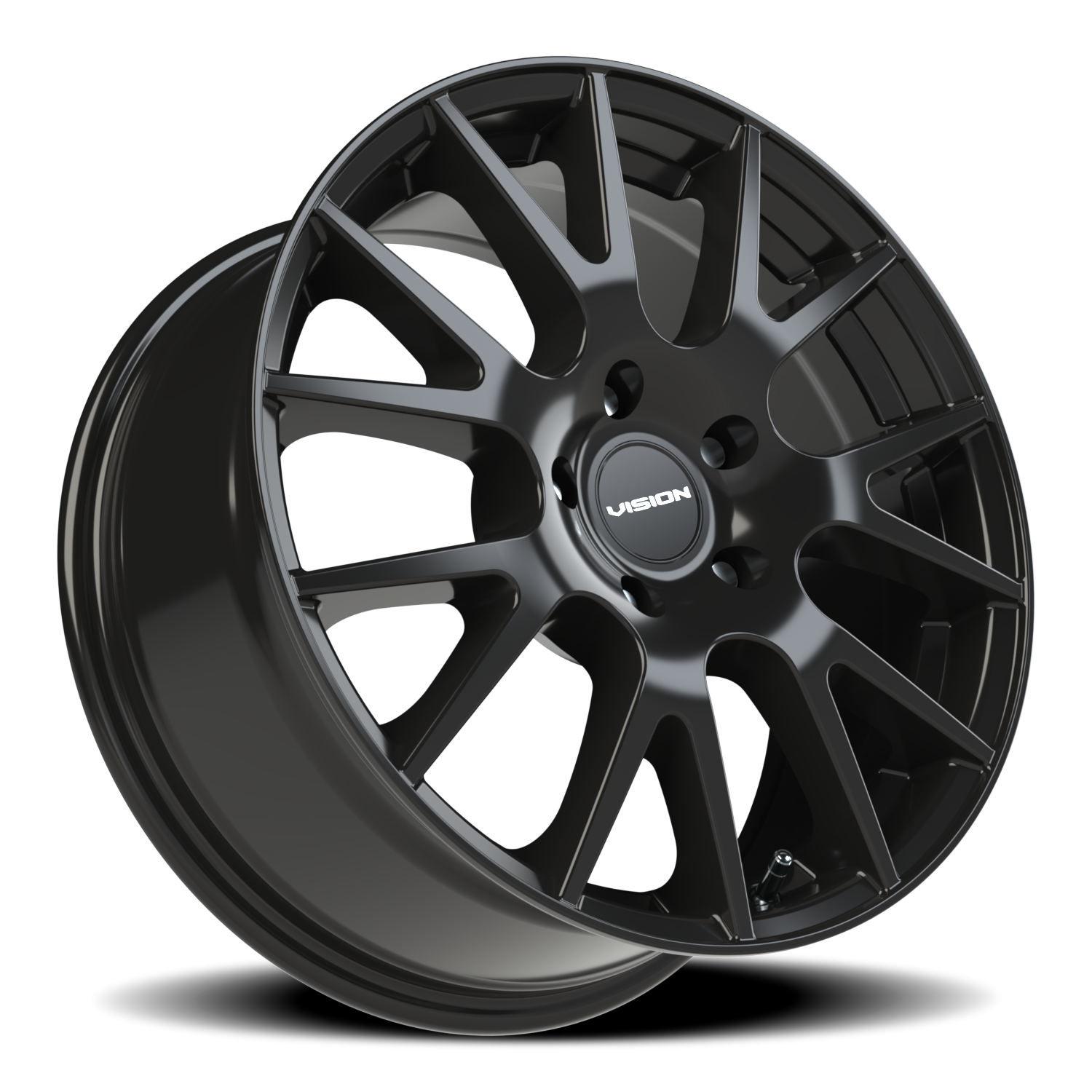 Vision Wheel 18 Gloss Black 17x7.5 +40 5x114.3mm 73.1mm - Wheelwiz