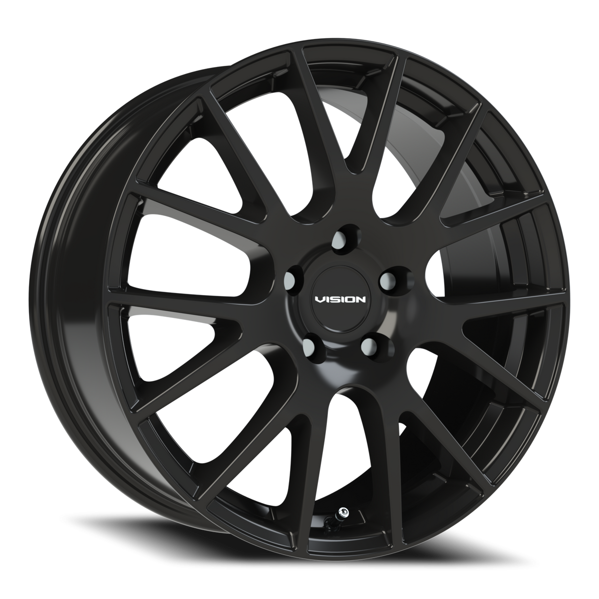 Vision Wheel 18 Gloss Black 18x8 +40 5x114.3mm 73.1mm - Wheelwiz