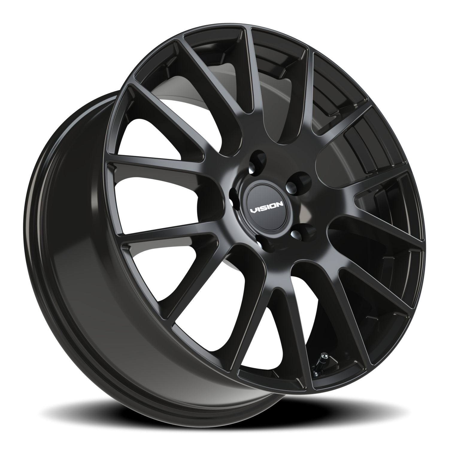 Vision Wheel 18 Gloss Black 18x8 +40 5x114.3mm 73.1mm - Wheelwiz