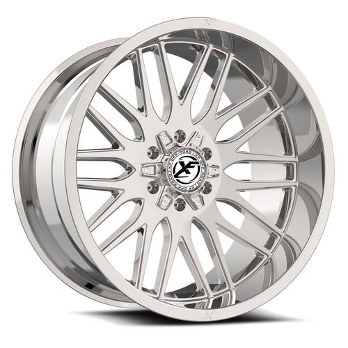XF Off-Road XF-240 Chrome 22x12 -44 8x165.1|8x170mm 125.2mm - Wheelwiz