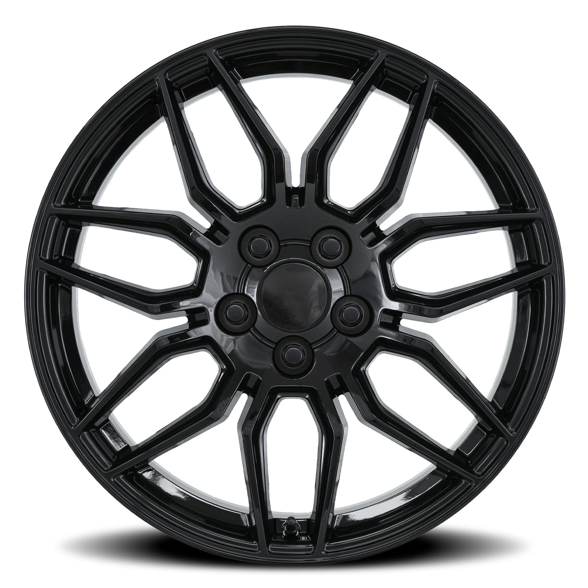 Factory Reproductions FR 401 Gloss Black 19x8.5 +38 5x120mm 66.9mm
