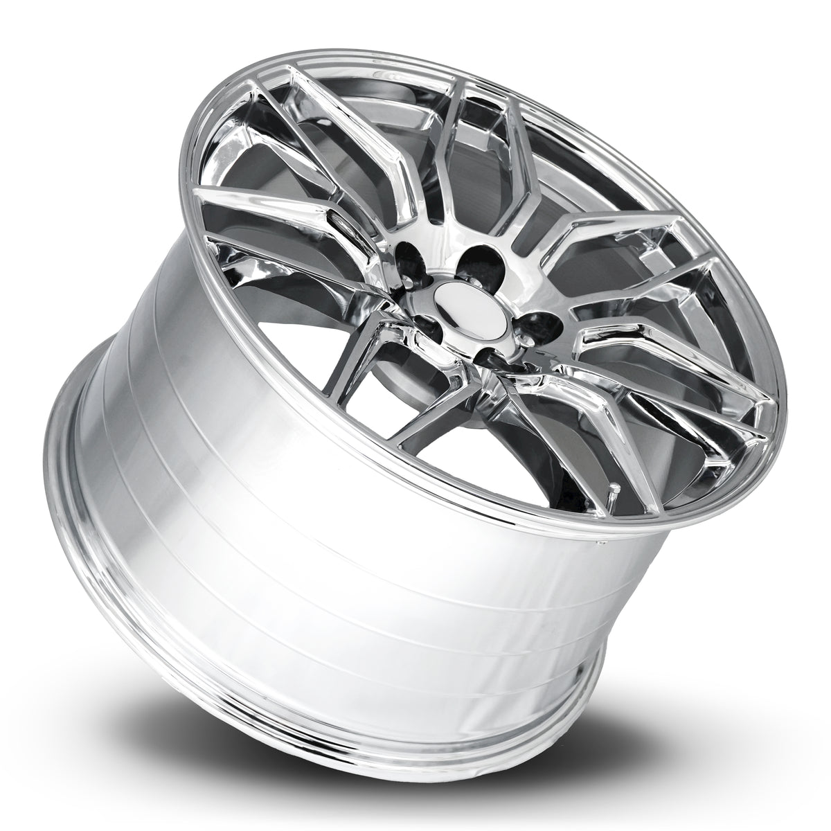 Factory Reproductions FR 401 Chrome 20x12 +59 5x120.65mm 70.3mm