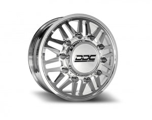 DDC Aftermath Polished 20X8.25 10X225 Super Duty/RAM Dually Wheel Kit F-450 05-10 F-450 15-25 Ram 4500 08-25 DDC Wheels
