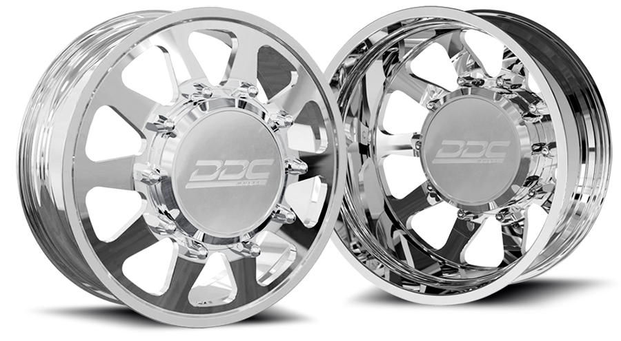 DDC The Ten Forged 20x8.25 10x225 Polished 05-10 Ford 15-25 F-450/F-550 Dodge Ram 08-25 4500/5500 DDC Wheels
