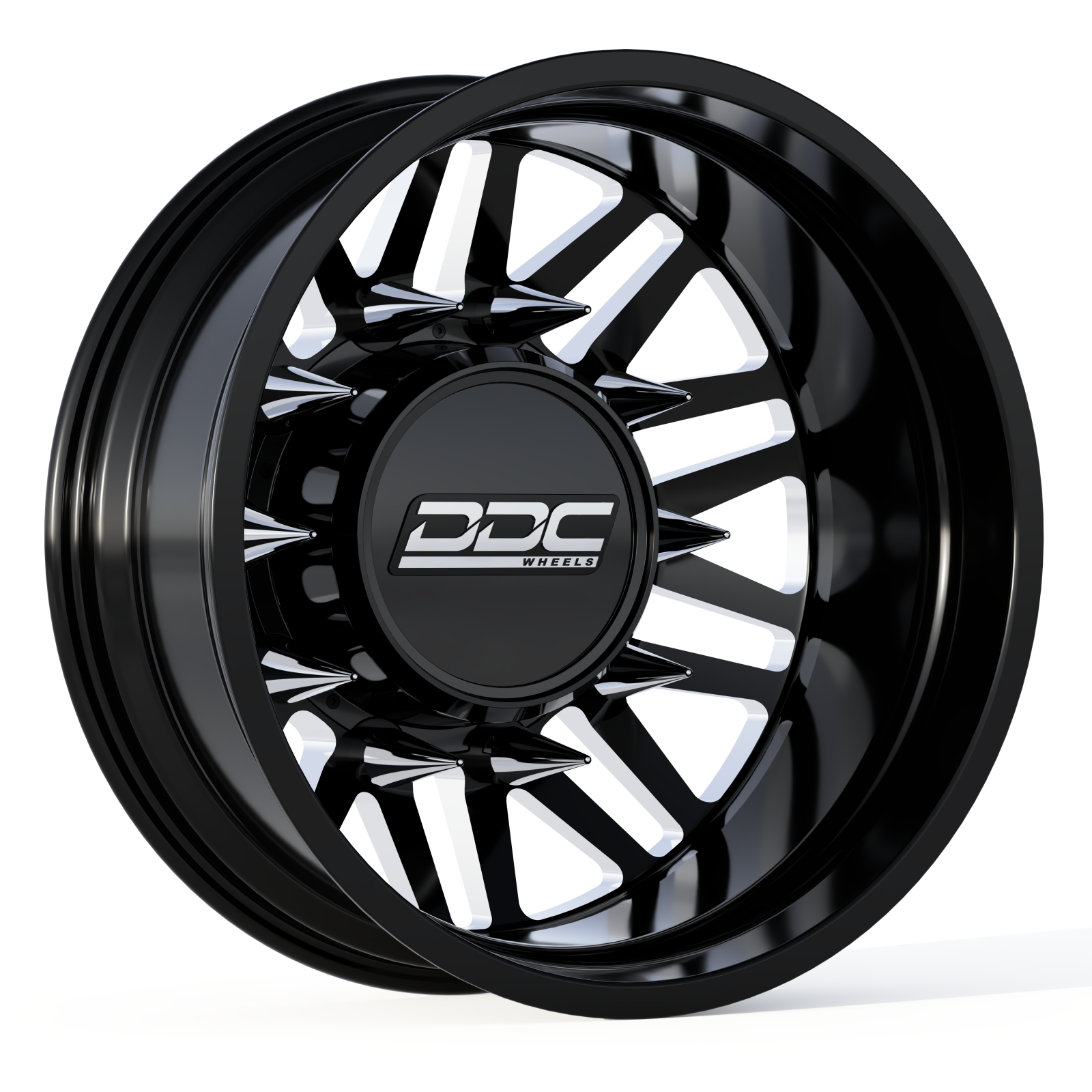 DDC Aftermath Black/Milled 22X8.25 10X225 Super Duty/Ram F-450 05-10 F-450 15-25 Ram 4500 08-25 DDC Wheels - Wheelwiz