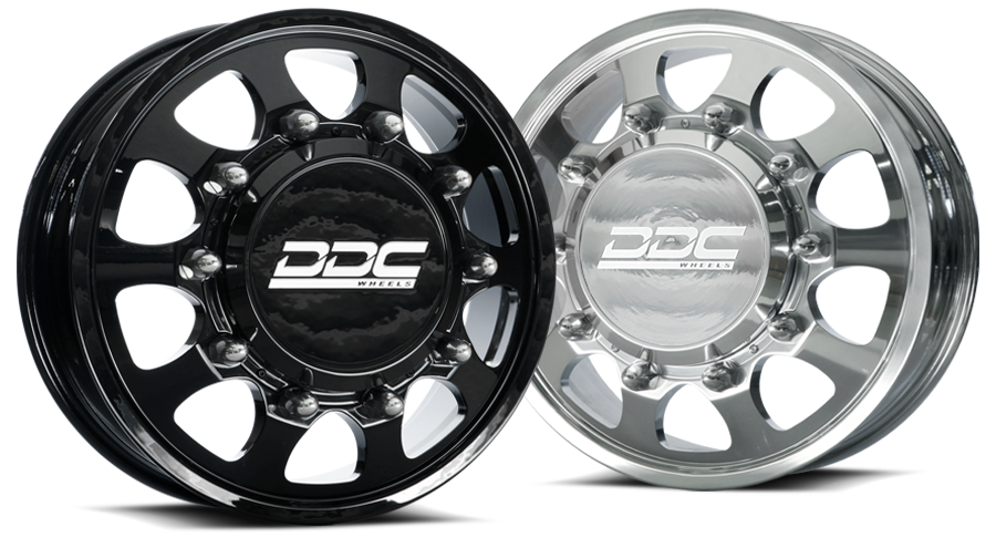 DDC The Shield 22x8.25 10x225 Gloss Black 05-10 Ford 15-25 F-450/F-550 Dodge Ram 08-25 4500/5500 DDC Wheels
