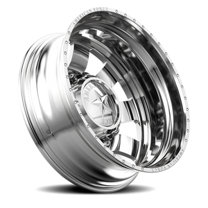 American Force 23 Bolt DRW Polished 28x8.25 -130 8x165.1mm 122mm - Wheelwiz