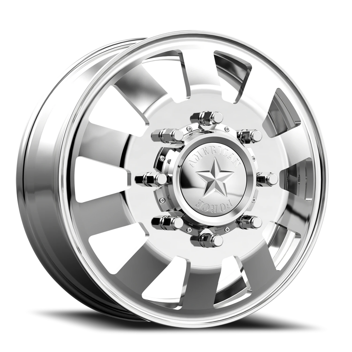 American Force 23 Bolt DBO Polished 19.5x6.75 +141 8x170mm 125mm - Wheelwiz